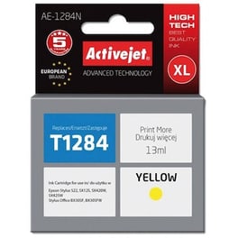 Συμβατό Epson T1284 Κίτρινο Μελάνι Εκτυπωτή Ae-1284n