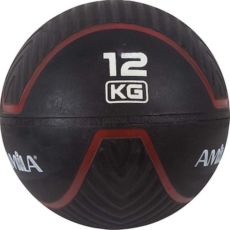 Μπάλα Wall Amila Κατάλληλη για Ενδυνάμωση 12 kg 35 cm από PVC – Μαύρο