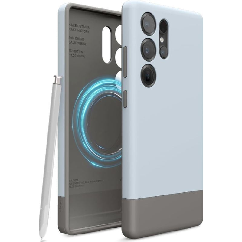 ELAGO Θήκη Samsung Galaxy S25 Ultra - Elago Magnetic Glide με MagSafe - Light Blue/Medium Grey