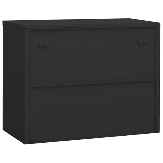 Ντουλάπα Γραφείου Vidaxl Ατσάλινη 90x40x70cm - Ανθρακί image 3