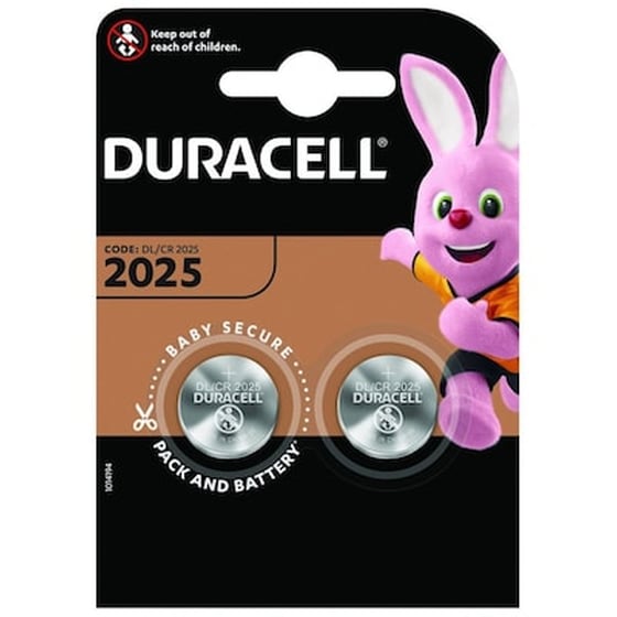 Buttoncell Lithium Duracell Cr2025 Τεμ. 2 image 0