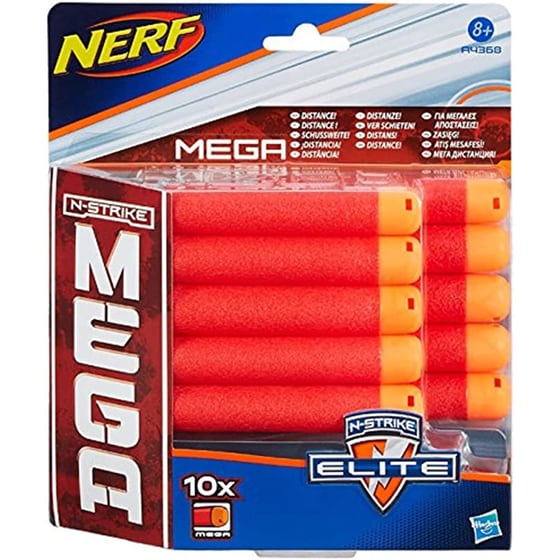 Βελάκια Hasbro Nerf N-Strike Elite Mega 10 Τμχ - Κόκκινο/Πορτοκαλί image 0