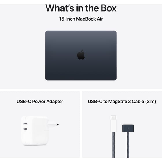 Apple MacBook Air with M4 Chip 15.3"QHD (Apple M4/16GB/256GB SSD/MacOS) Midnight image 9
