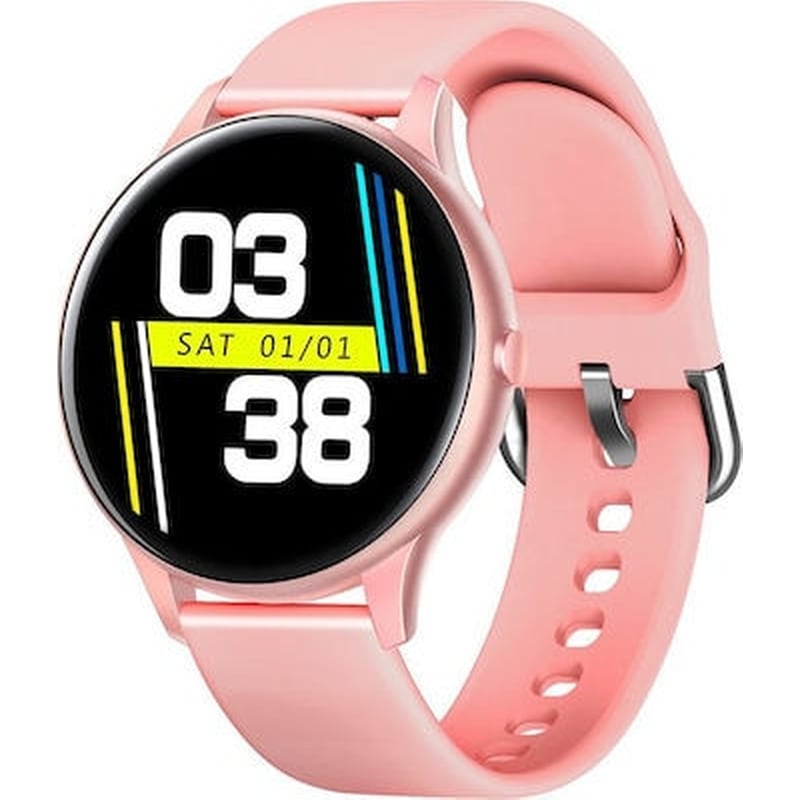 Smartwatch Aoke K21 45mm – Pink Silicone