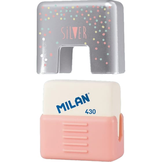 Γόμα Milan Mε Θήκη Silver image 2