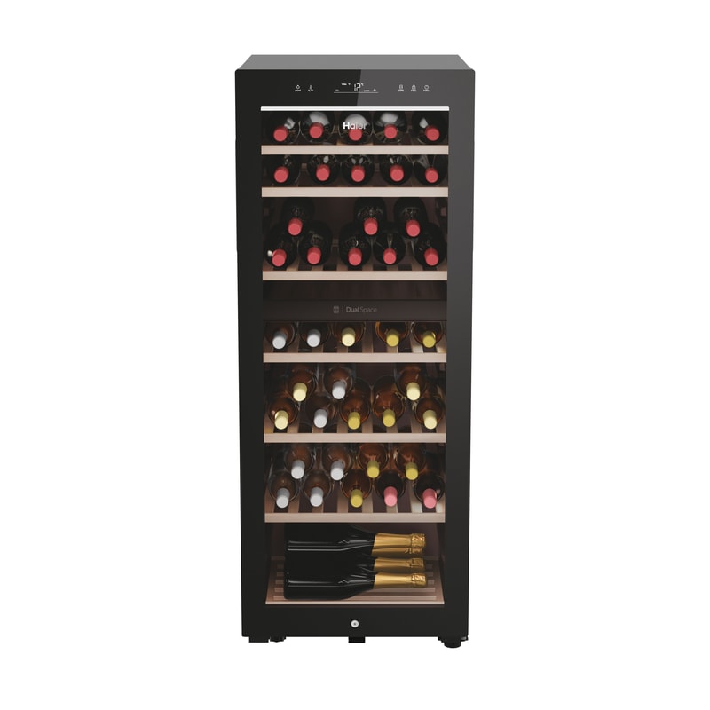 HAIER HWS77GDAU1 για 77 Μπουκάλια Μαύρο Συντηρητής Κρασιών