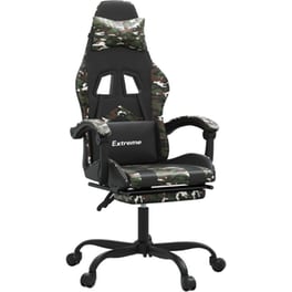 Καρέκλα Gaming VIDAXL 349614 με Υποπόδιο από Τεχνητό Δέρμα