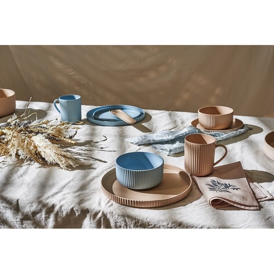 Πιάτο Chic Mic Deluxe Bioloco Plant Powder 25x2 cm - Μπλε image 1