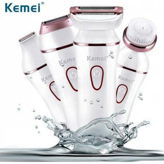 Συσκευή για Ξύρισμα & Καθαρισμό Προσώπου KEMEI-KM-7202 Λευκό image 2