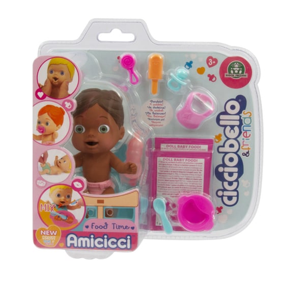 Cicciobello Amicicci S3 Φιλαράκια Σετ Φαγητού 3 Σχέδια - (CC022000) image 6