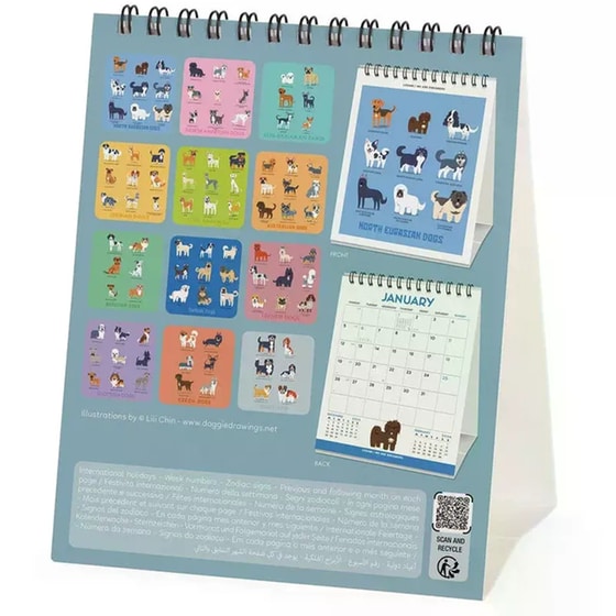 Ημερολόγιο Γραφείου Legami 2026 Dogs image 3