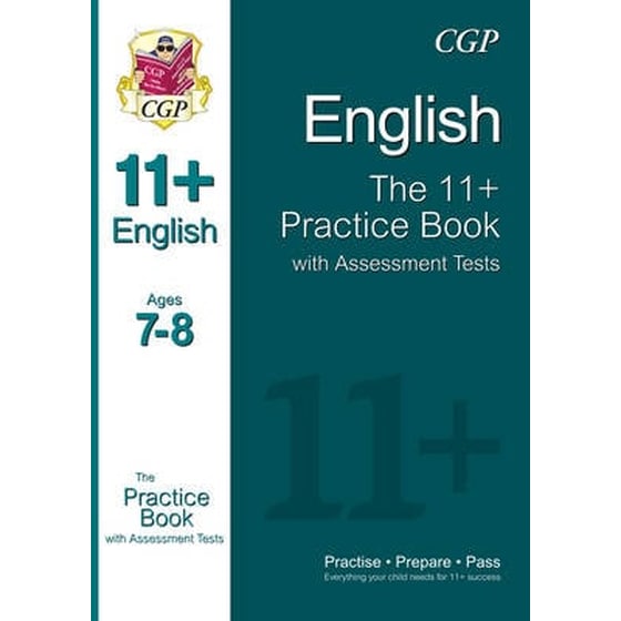 11+ English Practice Book with Assessment Tests Ages 7-8 (for GL & Other Test Providers) image 0