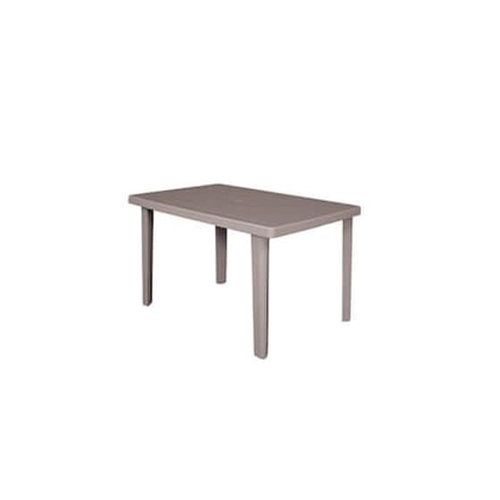 Τραπέζι Woodwell Marte Πλαστικό Tortora C55281 100x67x72 cm - Μπεζ image 0