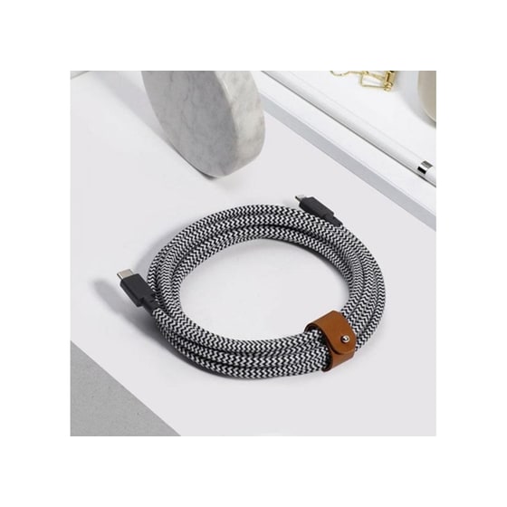 Καλώδιο δεδομένων Native Union Usb-C to Lightning 3m - Ζεβρέ image 2