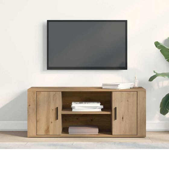 Έπιπλο Τηλεόρασης VidaXL 100 x 35 x 40 cm - Artisan Δρυς image 3