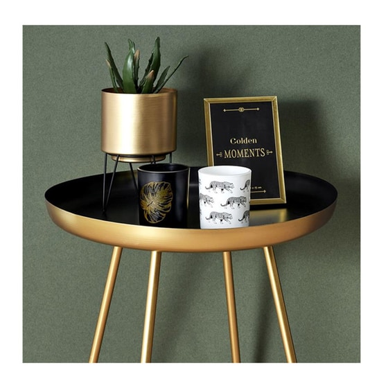 Σετ Κασπώ με Βάση Home Deco Factory 2 τμχ  - Χρυσά image 2