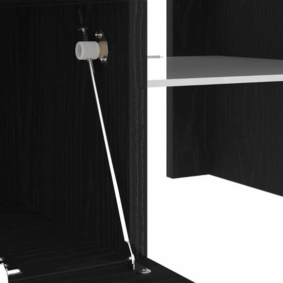 Έπιπλο Τηλεόρασης VidaXL με LED 120 x 35 x 40 cm - Μαύρη Οξιά image 10