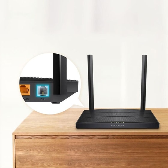 TP-Link VR400 DSL Modem & Router Wi-Fi 5 Dual Band (2.4 & 5GHz) με υποδοχή Ethernet, DSL, USB 2.0 image 4