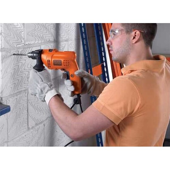 Κρουστικό Δραπανοκατσάβιδο Black & Decker KR504RE-QS 500W - Πορτοκαλί image 1