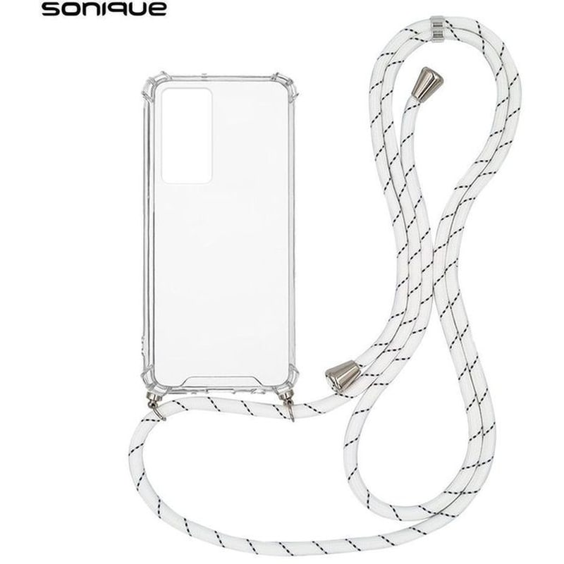 Θήκη Xiaomi Redmi Note 12 Pro 5G - Sonique Armor Clear Με Κορδόνι - Κόκκινο