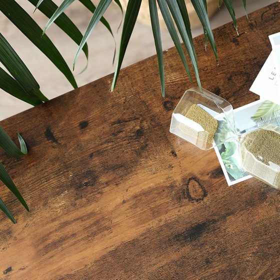 Κονσόλα Εισόδου Vasagle Lnt81bx από Μοριοσανίδα/Μέταλλο 101.5x35x80cm - Καφέ/Μαύρο image 5