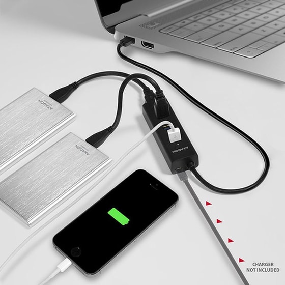 Axagon HUE-S2B USB Hub 4 σε 1 USB-A - Μαύρο image 8