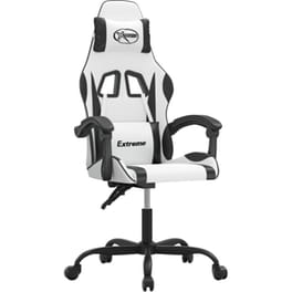 Καρέκλα Gaming VIDAXL 3143876 από Τεχνητό Δέρμα - Λευκή