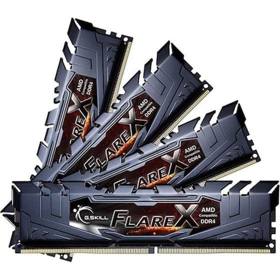 Gskill Flarex For Amd Ryzen 32gb (4x8gb) 3200mhz Ddr4 Cl14 1.2v (f4-3200c14q-32gfx) image 0