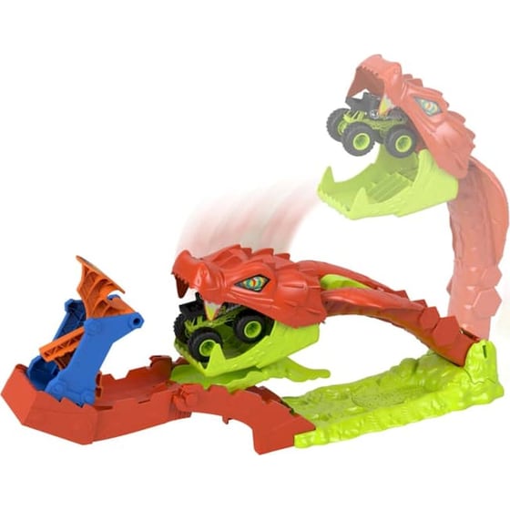 Mattel Hot Wheels Monster Trucks Πίστα Επίθεση Φιδιού image 4