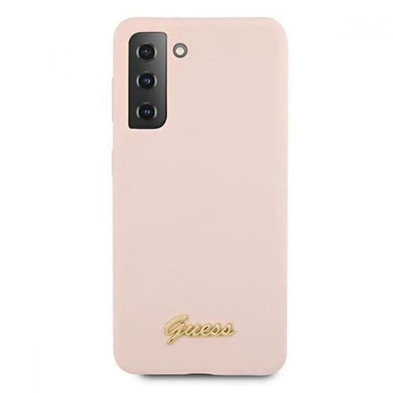 Θήκη Samsung Galaxy S21 - Guess Vintage Script Logo Collection - Ροζ image 0