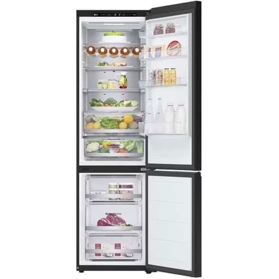 LG GBB72BM9DQ Total No Frost 387 Lt Μαύρο Ψυγειοκαταψύκτης image 3