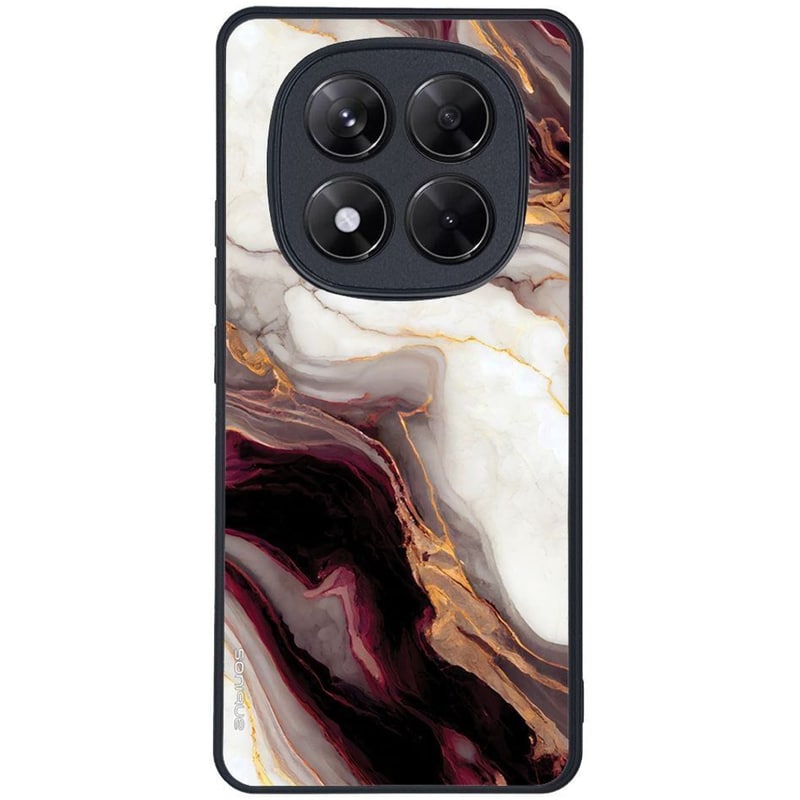 Θήκη Xiaomi Redmi Note 14 Pro 5G/Poco X7 - Sonique Marble Series - Μπορντό
