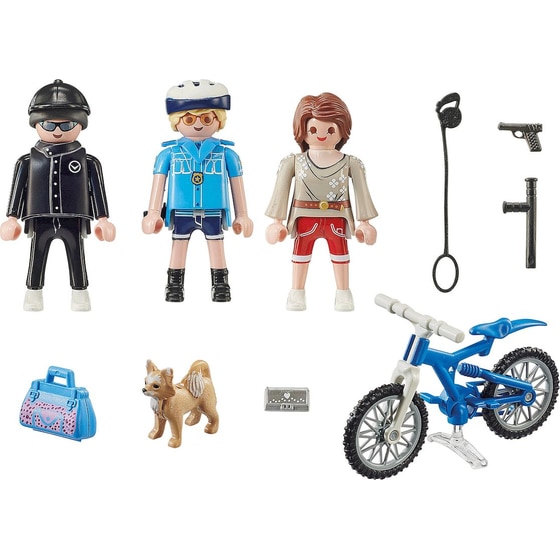 PLAYMOBIL® City Action Αστυνομικός με Ποδήλατο και Πορτοφολάς (70573) image 1