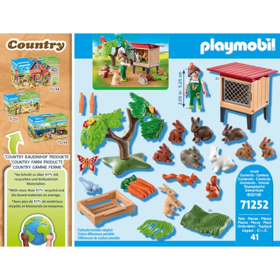 PLAYMOBIL® Country Κουνελόσπιτο (71252) image 1