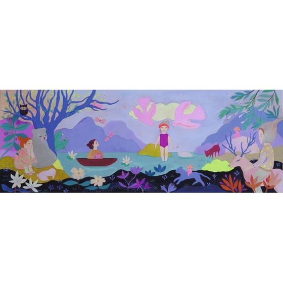 Παζλ Gallery Λίμνη με Παιδιά Djeco (100 Κομμάτια) image 1