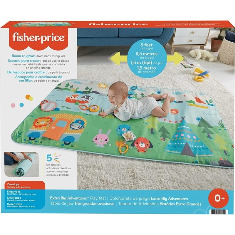 Βρεφικό Παιχνίδι Fisher-Price Κατασκήνωση Μεγάλο Πάπλωμα Δραστηριοτήτων