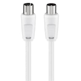 Goobay Καλώδιο Κεραίας Αρσενικό Σε Θηλυκό 11511 70db 2.5m Λευκό