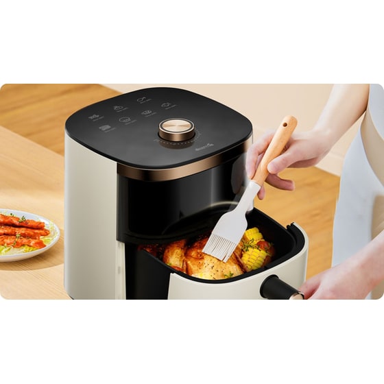 DEERMA DEM-KZ30W με Αποσπώμενο Κάδο 1200 W 3 L Μπεζ Φριτέζα Αέρος image 3