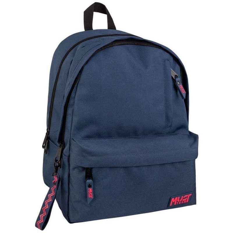 Τσάντα Πλάτης Must Team Monochrome Classic Μπλε με Φούξια