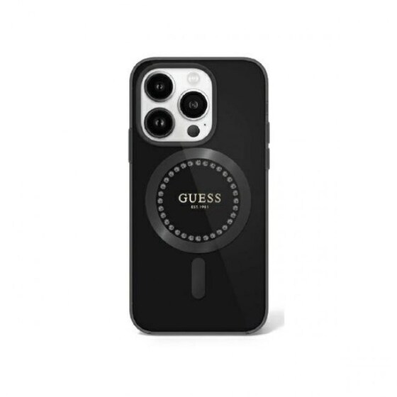Θήκη Apple iPhone 16 Pro Max - Guess MagSafe “Rhinestones” Hard Case - Black image 0
