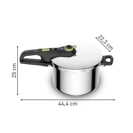 Χύτρα Τατύχητος TEFAL P2580702 6 L Inox image 2