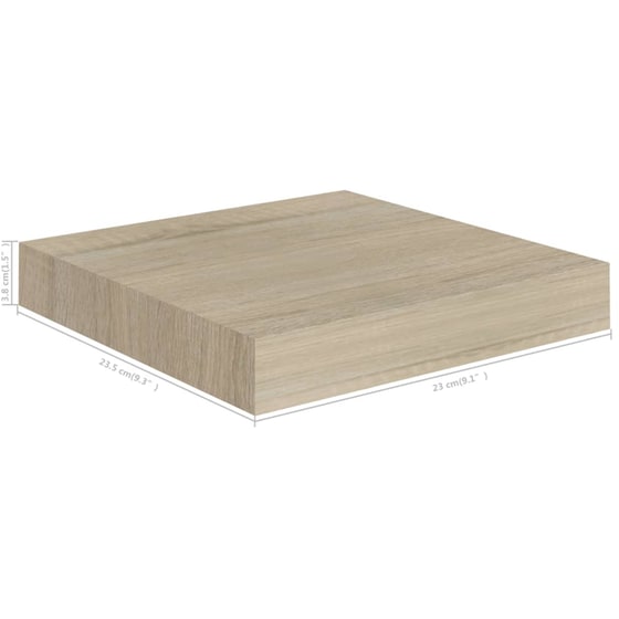 Ράφι Τοίχου VidaXL από Κυψελωτό MDF 23x23.5 cm - Δρυς/Φυσικό image 6