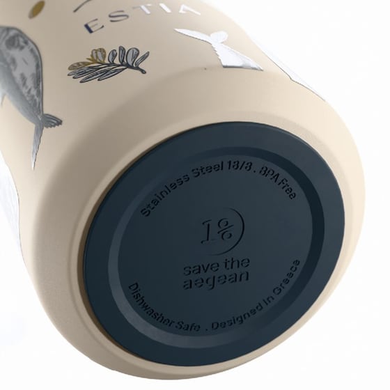 Ποτήρι Θερμός Estia Save The Aegean Lens Salt Life 360ml image 1