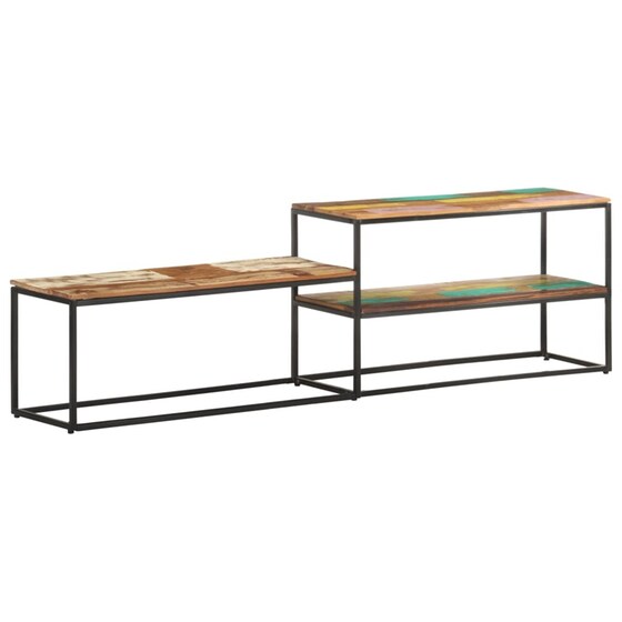 Έπιπλο Τηλεόρασης VidaXLαπό Μασίφ  Ξύλο 180x30x50cm - Καφέ image 1