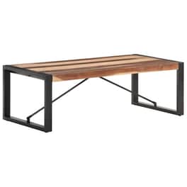 Τραπεζάκι Σαλονιού VidaXL από Μασίφ Ξύλο Sheesham 120x60x40cm - Καφέ