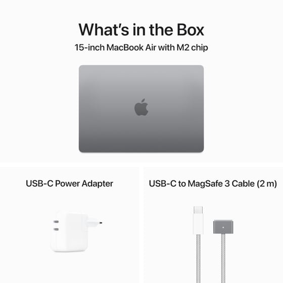 Apple MacBook Air with M2 Chip 15.3" QHD (Apple M2/8 Cores/8GB/512GB SSD/Mac OS) Space Gray image 11