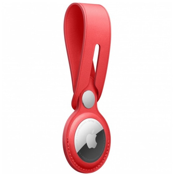 Apple AirTag Δερμάτινο Loop - Κόκκινο image 1