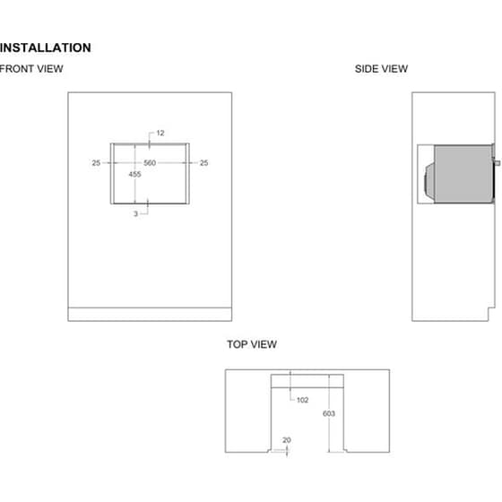 BERTAZZONI FPRO4077MTN3 38 Lt Μαύρο Εντοιχιζόμενος Φούρνος Μικροκυμάτων image 4