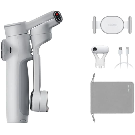 Σταθεροποιητής Κάμερας Gimbal Insta360 Flow 2 AI Tracker Bundle - Stone Gray image 6