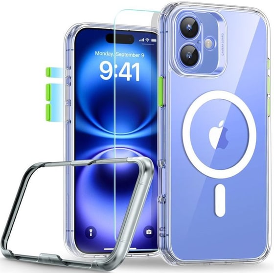 Θήκη και Tempered Glass Apple iPhone 16 - ESR Classic Pro Set με MagSafe - Clear image 0